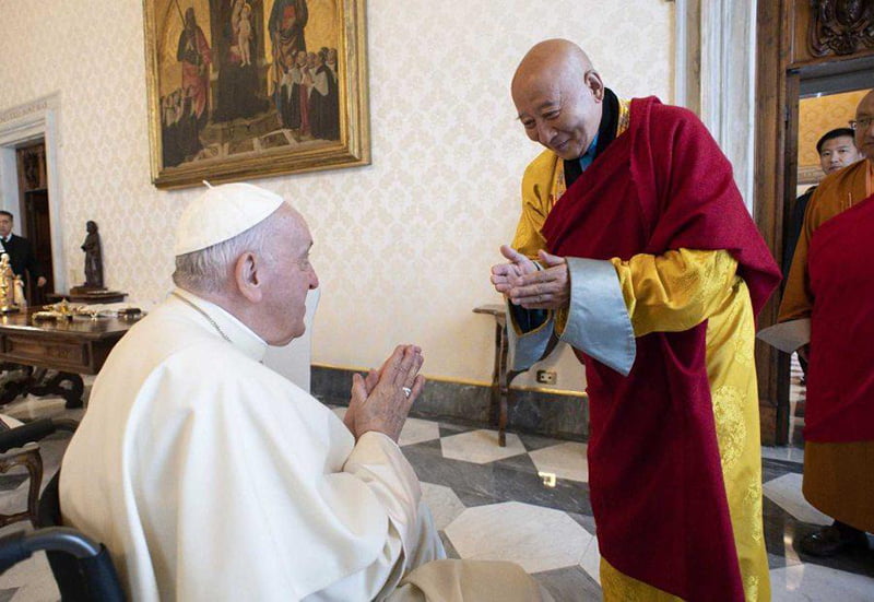 Httpstapchinghiencuuphathoc.vn Đức Giáo Hoàng Francis Cung Nghinh Chư Tôn đức Tăng Già Phật Giáo Mông Cổ Tại Vatican Sao Chép